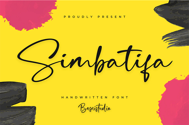Simbatifa font