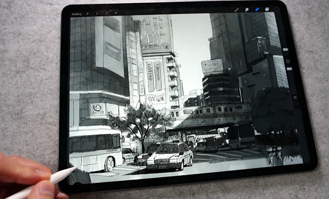 Sketching Urban City Landscapes in Procreate — Step-by-Step Tutorial