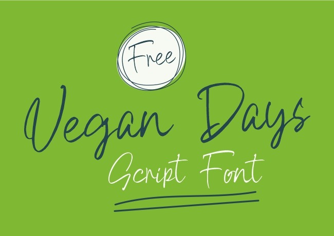 Vegan Days Script Font