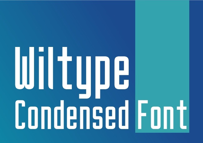 Wiltype Condensed Font