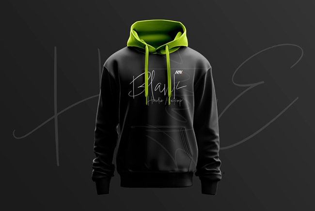 Free Black Hoodie Mockup