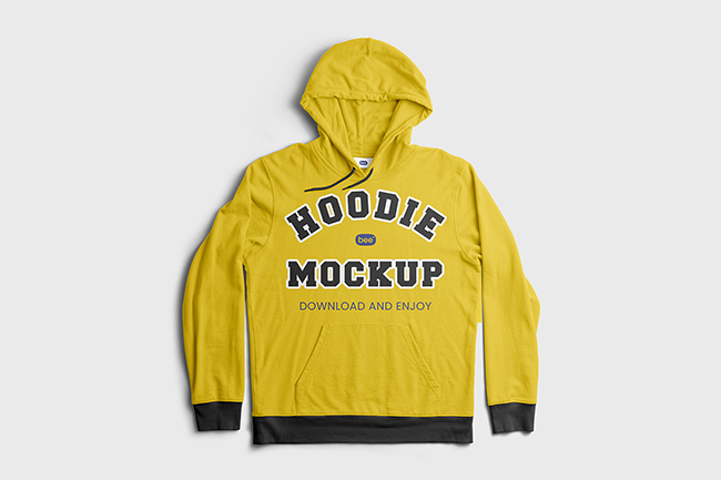 Free Crumpled Hoodie Mockup