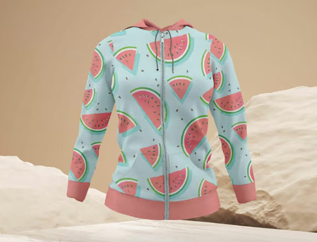 Free Ladies Hoodie Mockup 