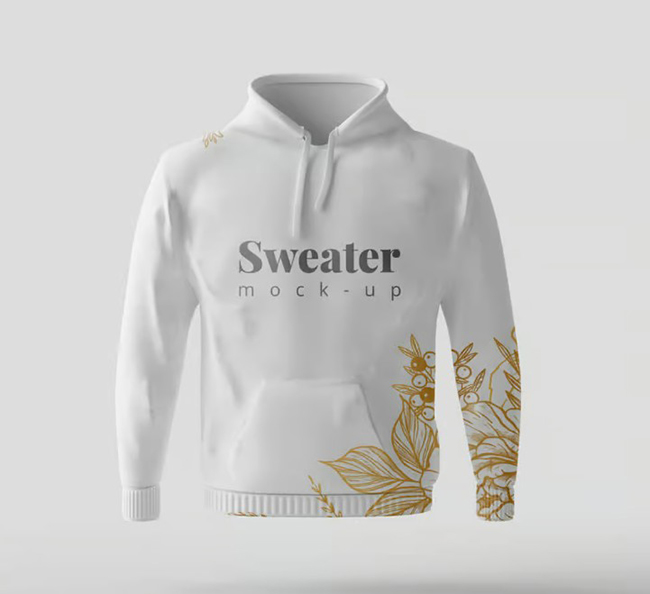 Free Long Sleeve Male Hoodie Sweatshirt Mockups