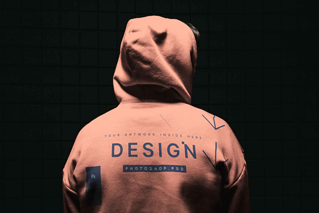 Hoodie Back Mockup