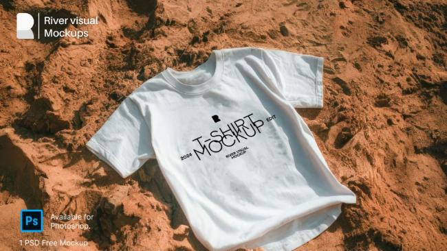 Sand T-Shirt Mockup