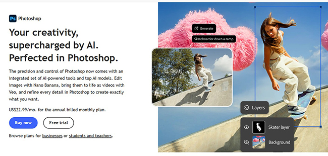 Adobe Photoshop (Super Resolution & AI Tools)