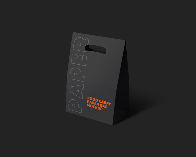 Free Paper Carry Bag Mockup