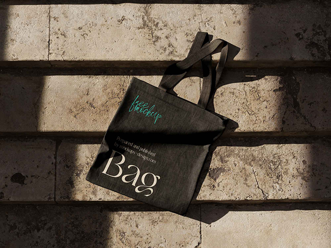 Free Vintage Canvas Bag Mockup