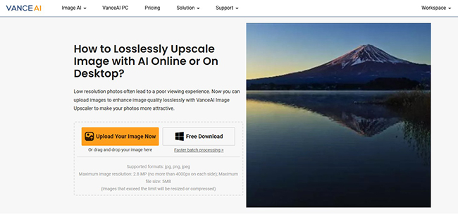 VanceAI Image Upscaler