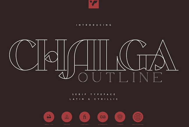 Chalga Outline Demo Font