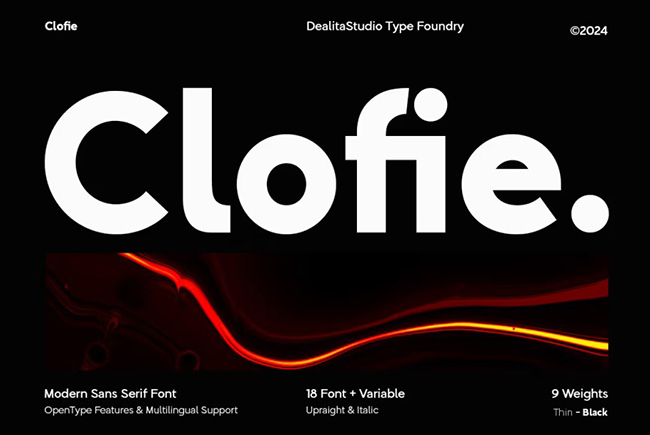 Clofie Font Family