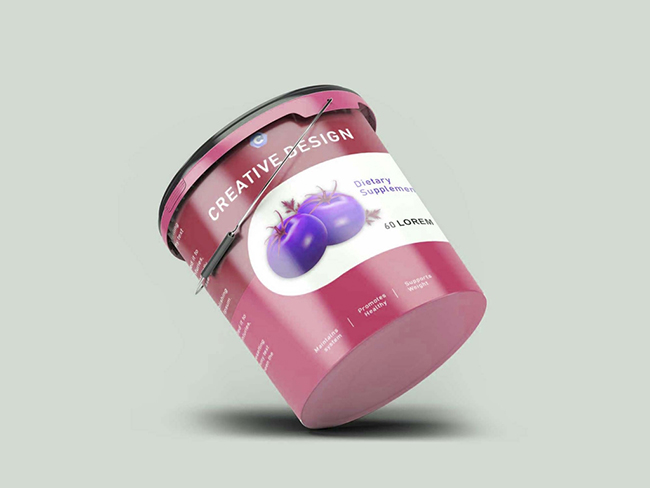 Free Paint Bucket Mockup