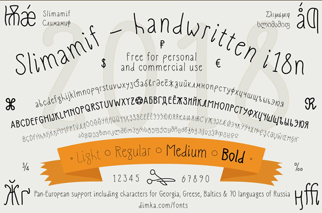 Slimamif Font