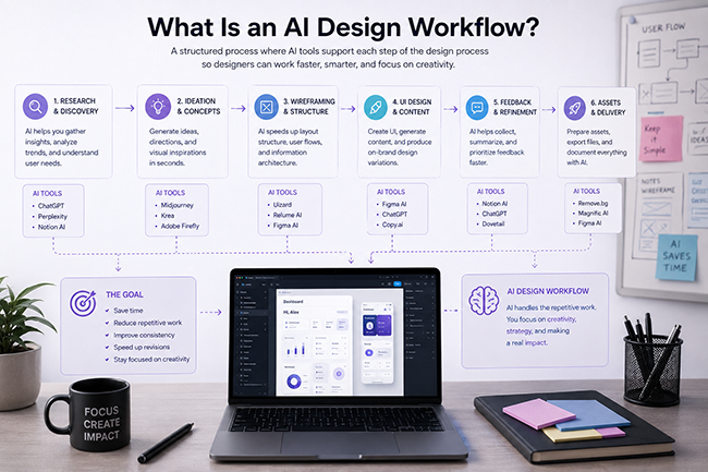 AI design workflow process for designers in 2026