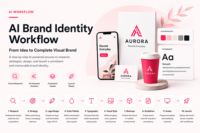 AI brand identity workflow