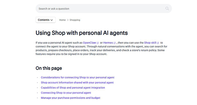 Shop Personal AI Agents