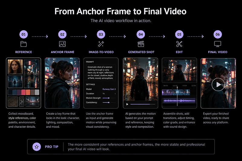 From Anchor Frame to Final Video