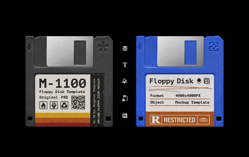 Floppy Disk Mockup