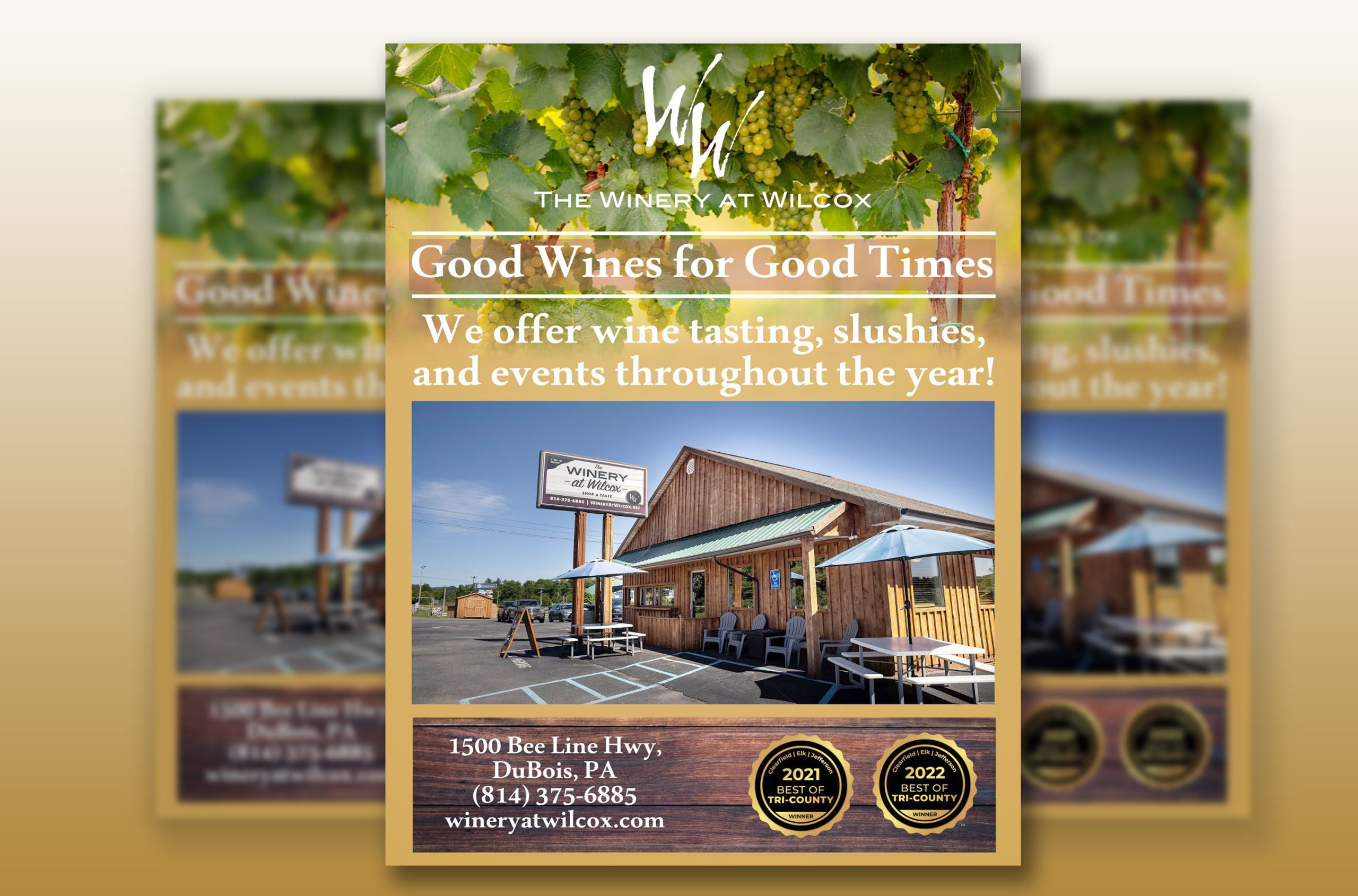 The Winery at Wilcox hospitality advertising design