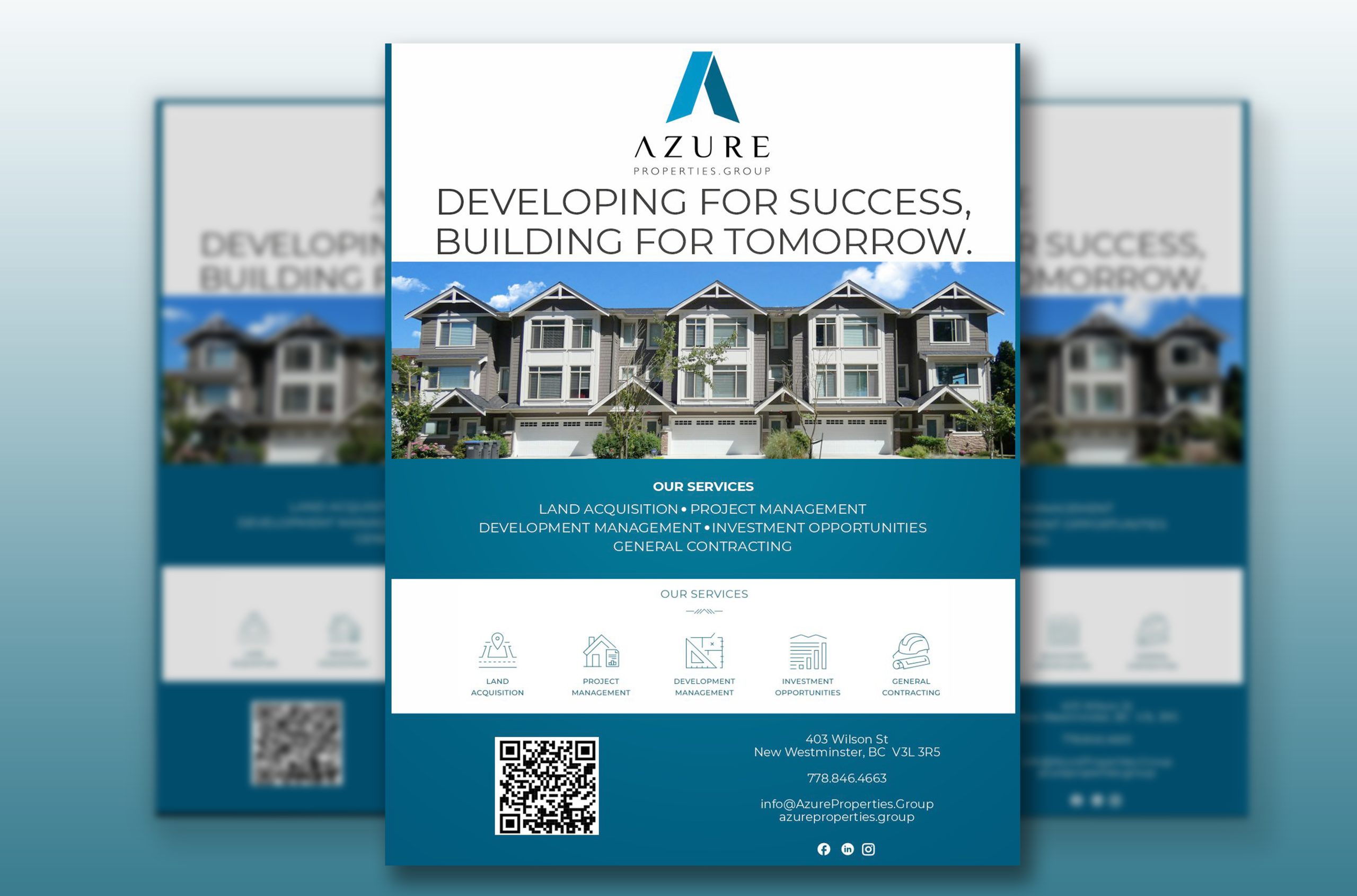 Azure Properties Group real estate advertising design