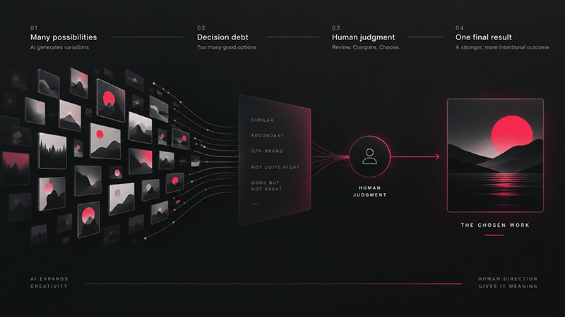 Decision debt in AI-assisted creative workflows