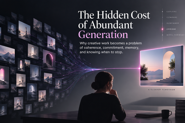 The Hidden Cost of Abundant Generation in AI-assisted creative workflows