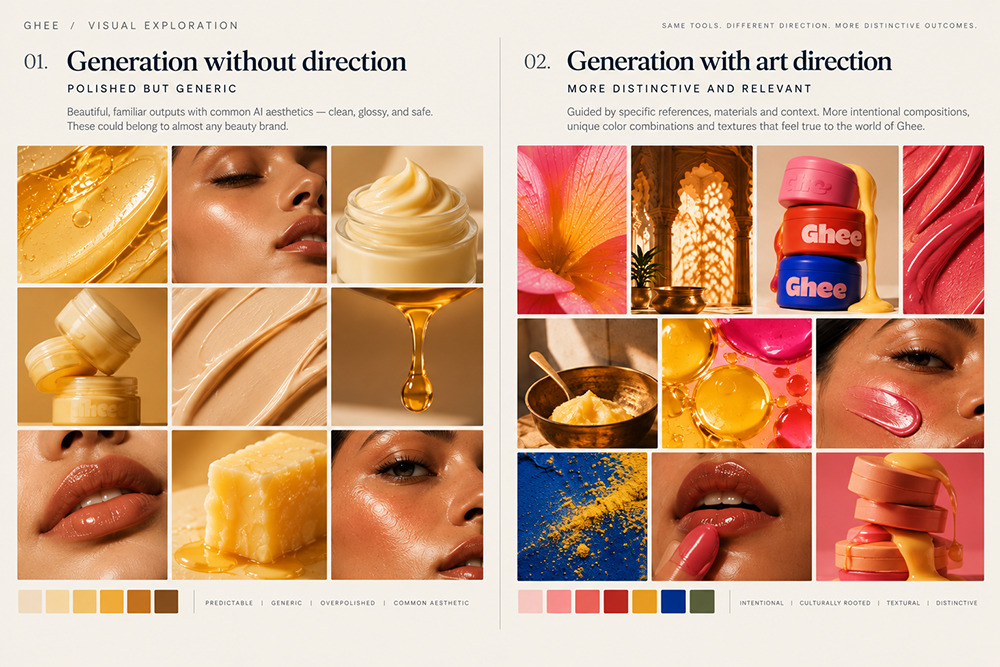Generic generation vs art-directed generation