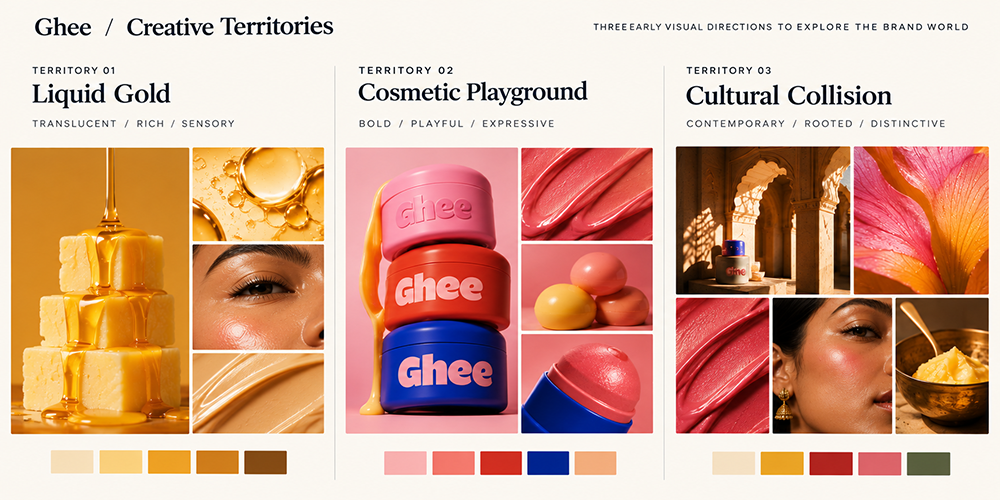Three creative territories
