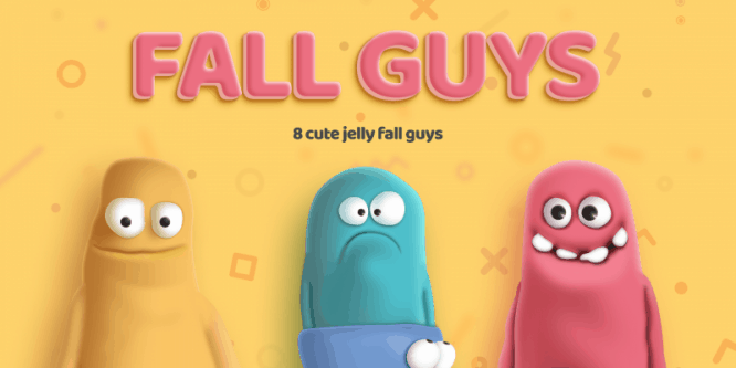 Fall Guys 3D illustration pack