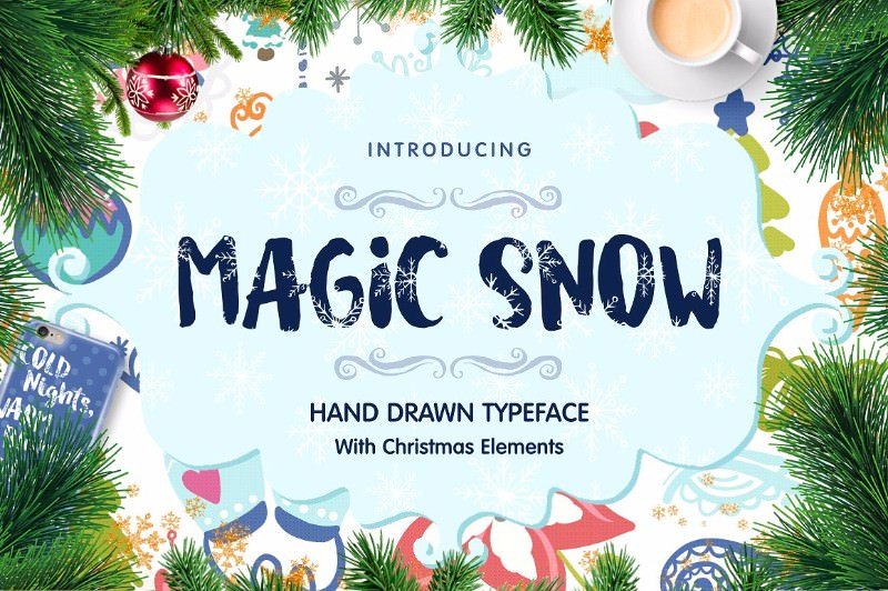 magic-snow-christmas-typeface