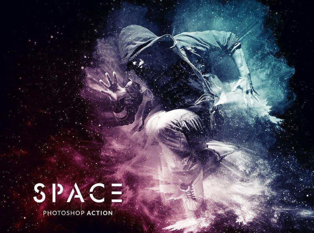 Space Effect Photoshop Action