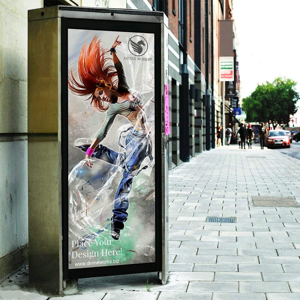 Free Street Billboard Mockup PSD