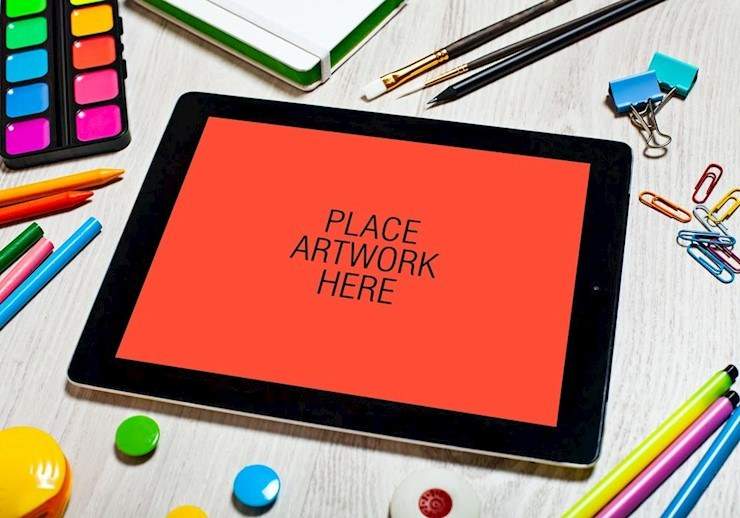 artistic-tablet-mpockup