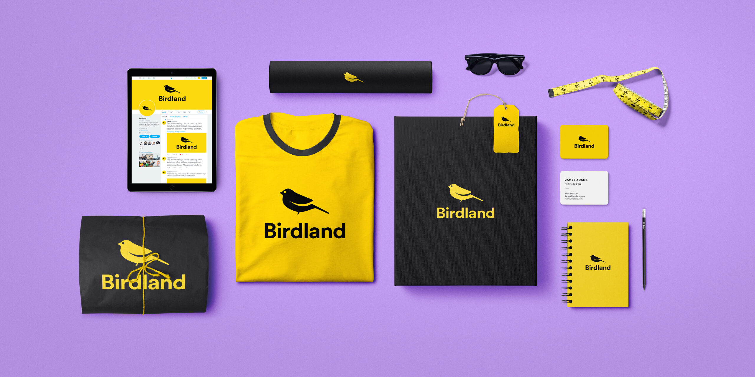 Birdland brand identity example for AI logo and branding inspiration