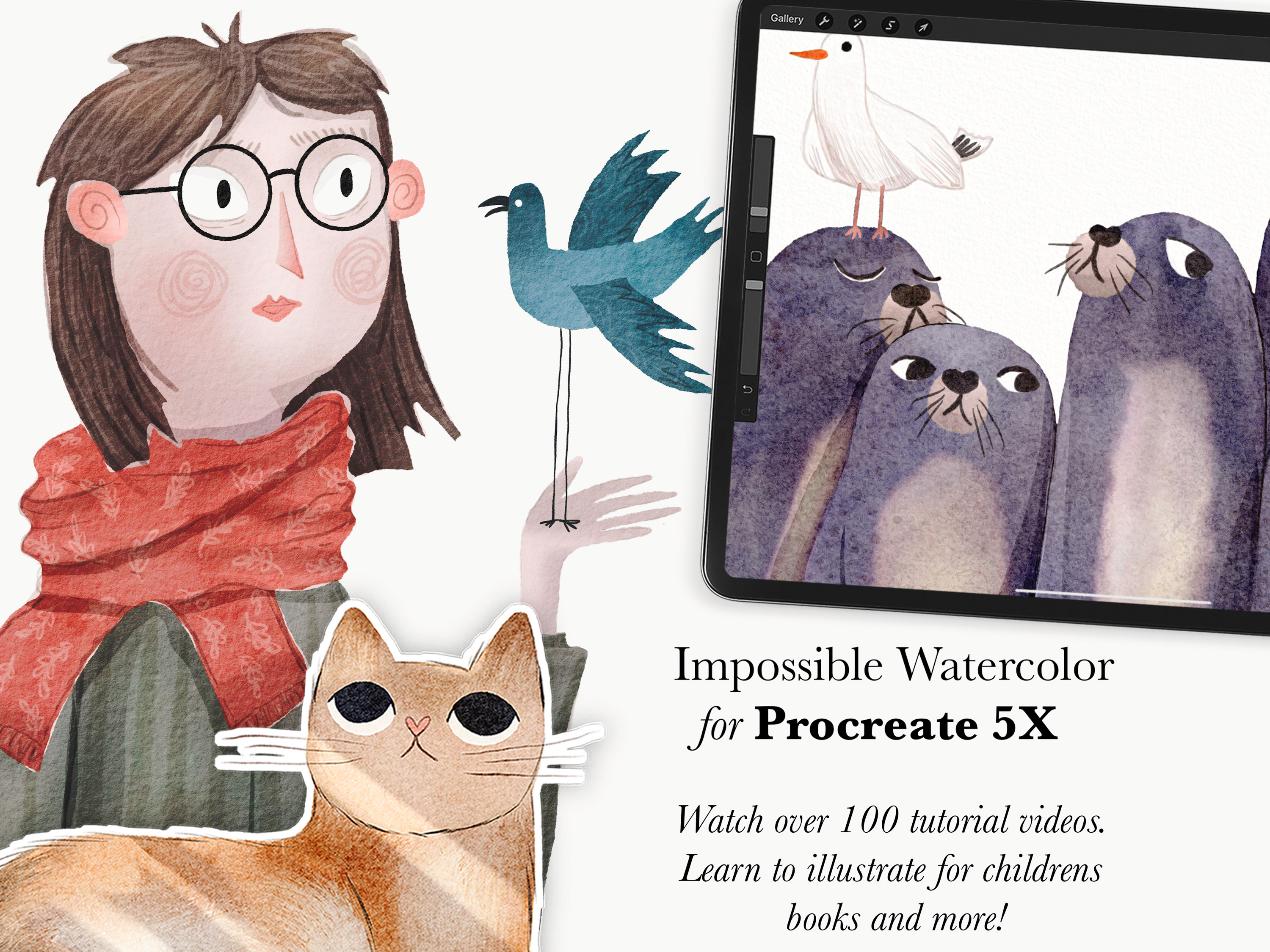 Procreate Watercolor Kit by Drifter Studio preview