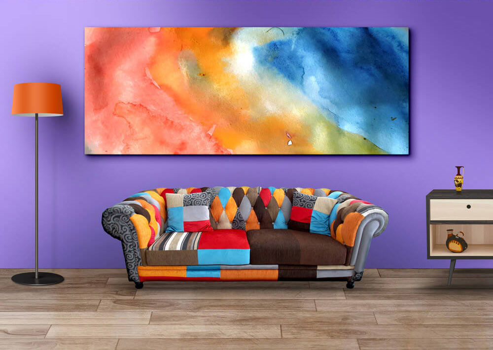 Free Living Room Wall Art Mockup