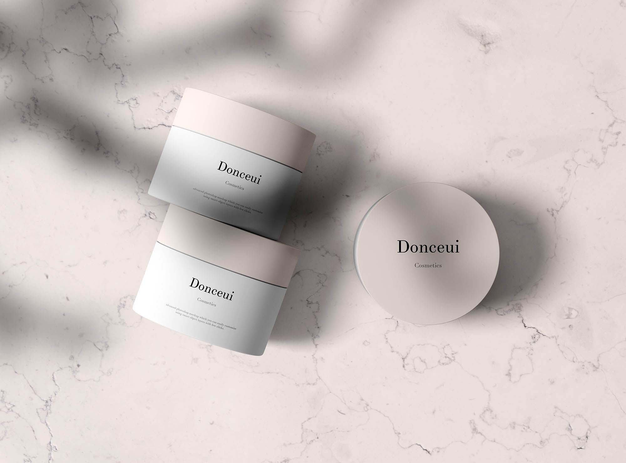 Cosmetics Jars Mockup
