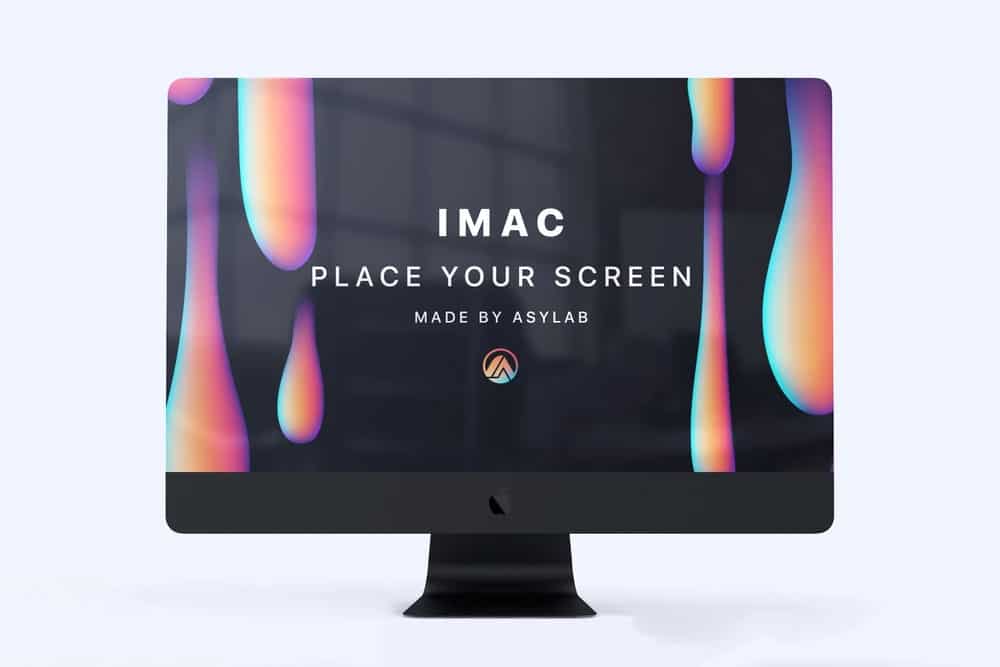 Free iMac Pro mockup for website and UI presentation
