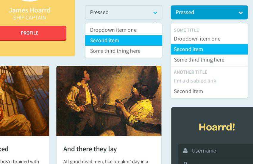 Drunken Parrot Lite free Bootstrap 4 UI kit with HTML and PSD files