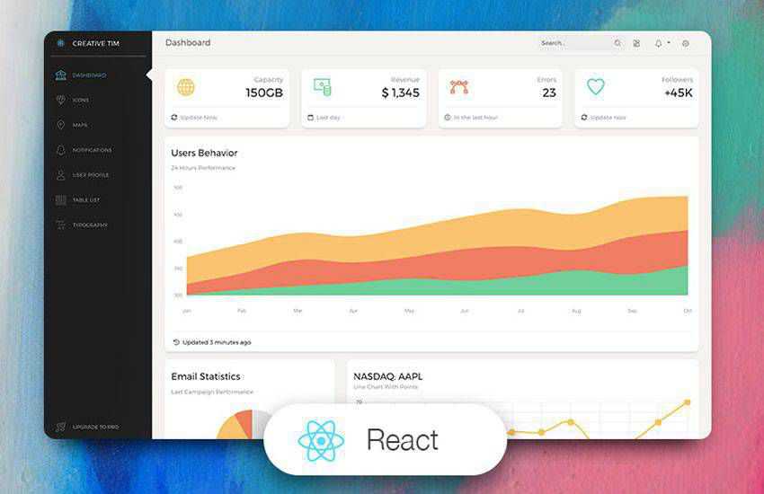 Paper Dashboard free Bootstrap UI kit for admin panels and dashboards