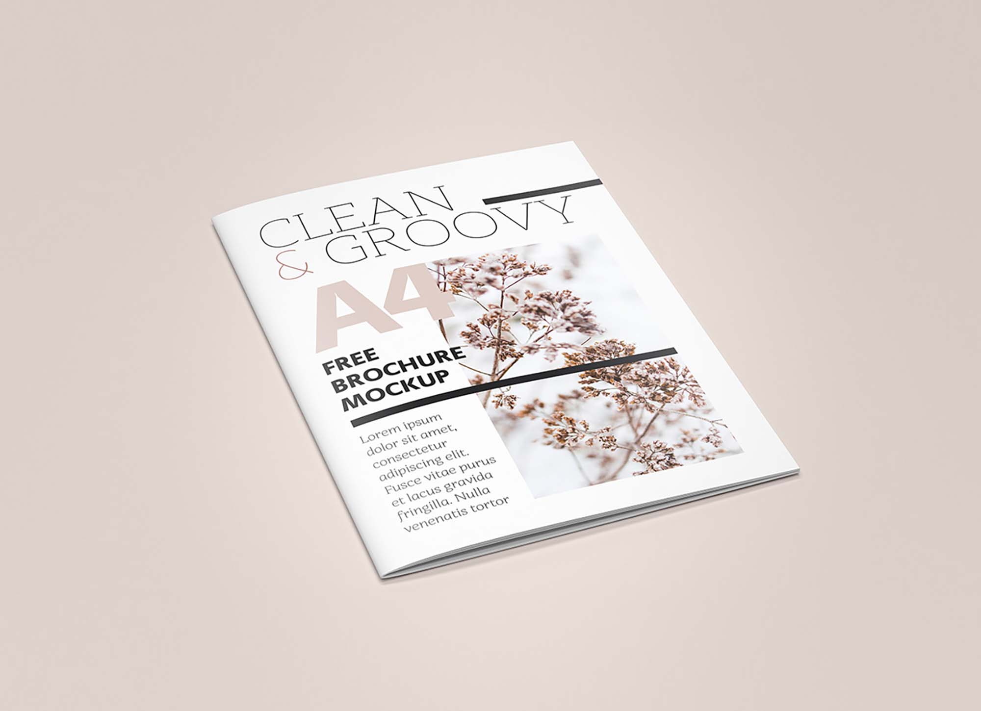 A4 Brochure Mockup 4