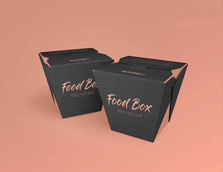 Free Food Box Mockups