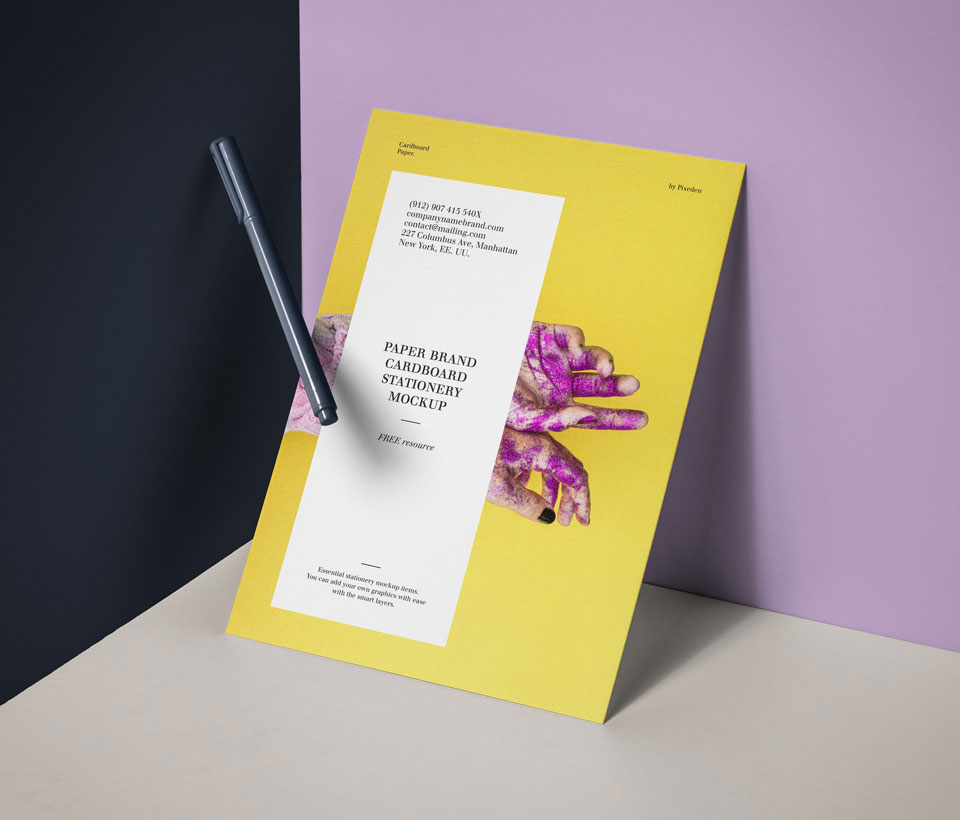 Free Paper Brand Mockup