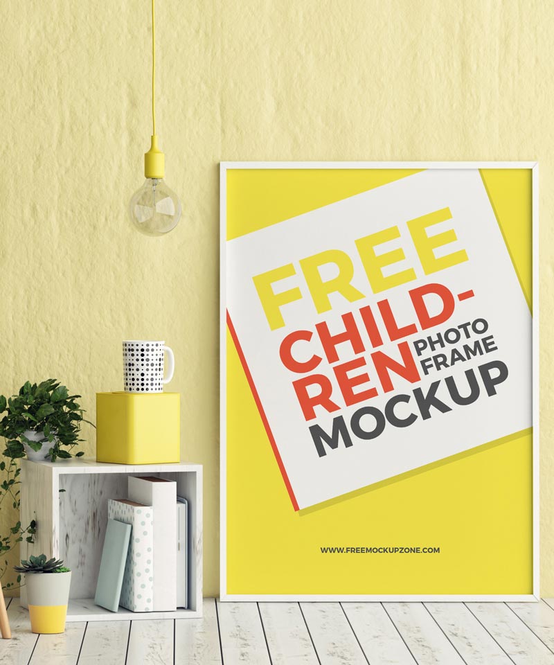 Free Room Photo Frame Mockup