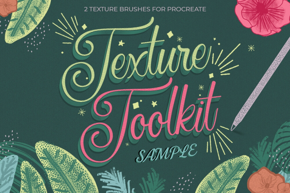 Texture Toolkit Brushes for Procreate Sample