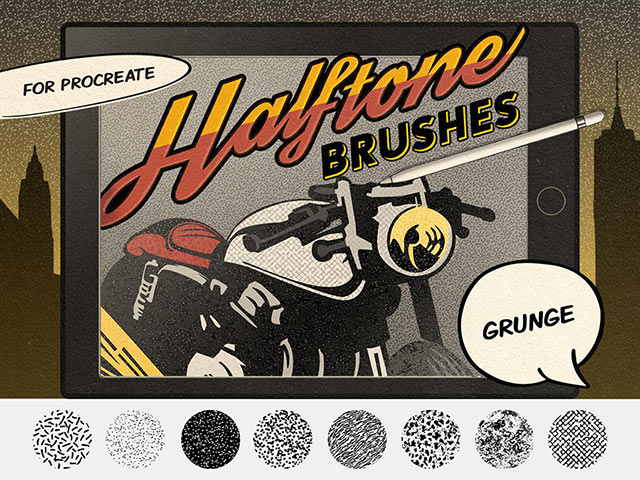 Comics Grunge Procreate Brushes