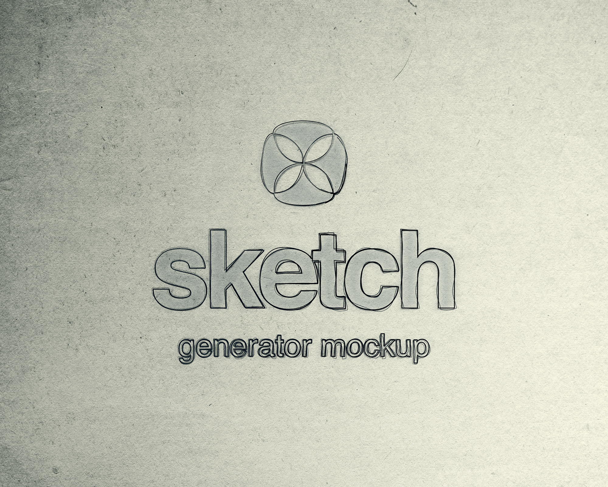 Sketch Logo Mockup For Branding FREE PSD