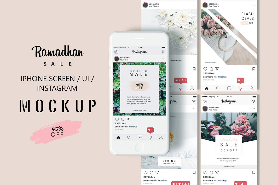 Iphone Screen / Ui / Instagram Mock-Up