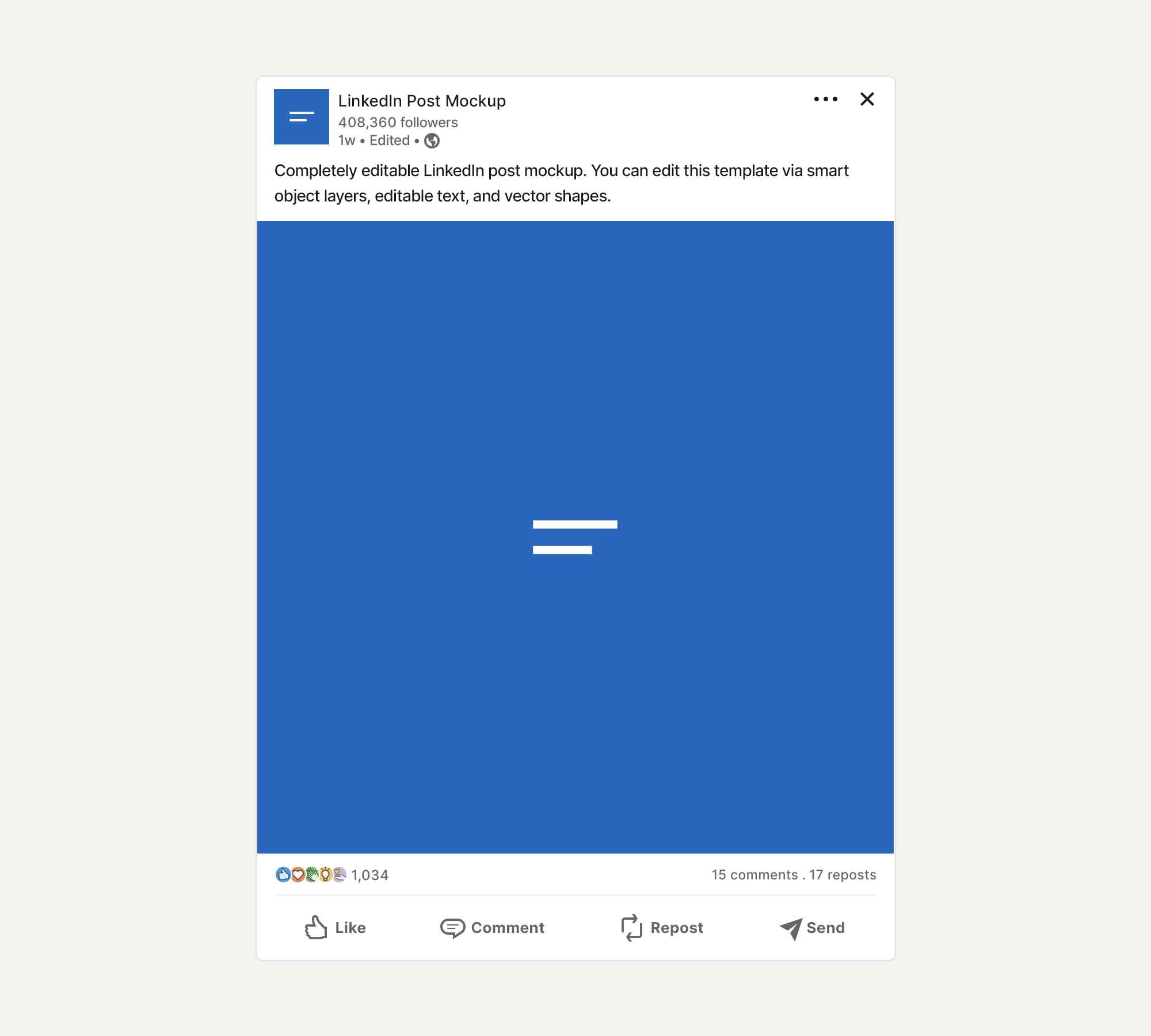 LinkedIn Post Mockup